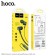 Hoco M86 headphones, wired, vacuum, microphone, jack 3.5 mm, 1.2 m, green