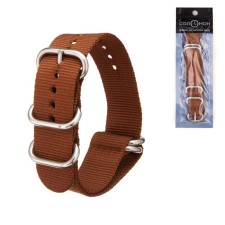 Solomon watch strap, 22 mm, L-27 cm, brown