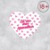 Valentine postcard "You are very beautiful", compliment, 7 x 6 cm