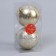 Set of balls plastic D-10 cm, 2 pcs "retro" gold