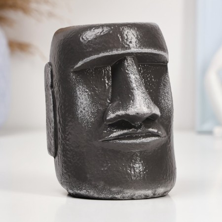 Kashpo - organizer "The Iduman Moai" large "gray stone, 11cm-1