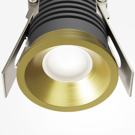 Built-in lamp Technical DL059-7W4K-BS Mini, 39x39x51 mm, LED, 7W, 670LM, 4000K, brass color-1