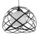 Lamp "Barra" 1x40W E27 Black 36x36x30 cm BayerLux