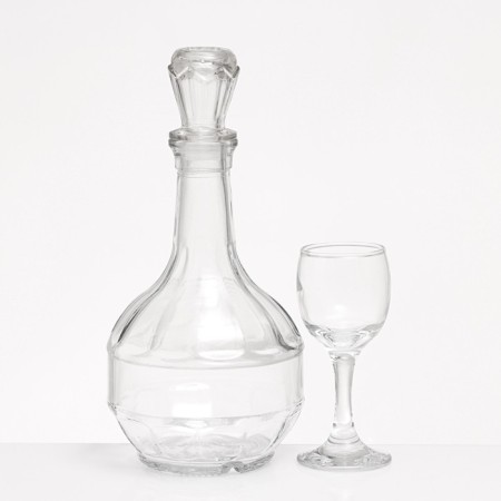 Minibar "horseshoe" 7 items: Capherine 500 ml + glass 60 ml-4
