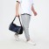 Sports bag with lightning, long belt, black/blue color