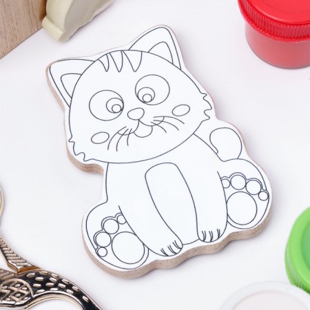 Magic coloring "Cat", reusable, 8x6.5 cm-1