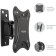 Kromax Corbel-1 Black 10 "-32" Max.25kg Nastya Turn and Top 107755