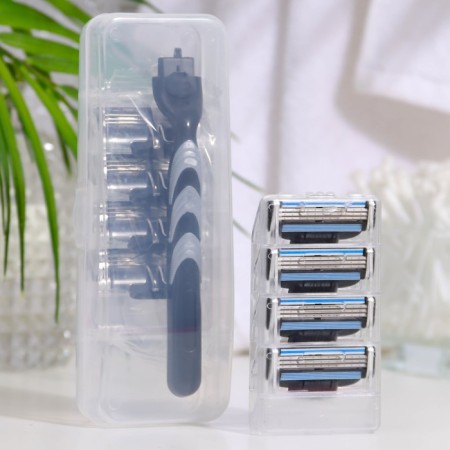 The machine is a razor and 8 interchangeable cassettes, suitable for Gillette Mach 3