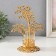 Summary metal, glass per 1 candle "Tree branches" d = 4.7 cm, gold 12.3x13.5x20 cm