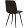 Stool on the metal frame Dani metal/velor, black/brown 43x48x85 cm