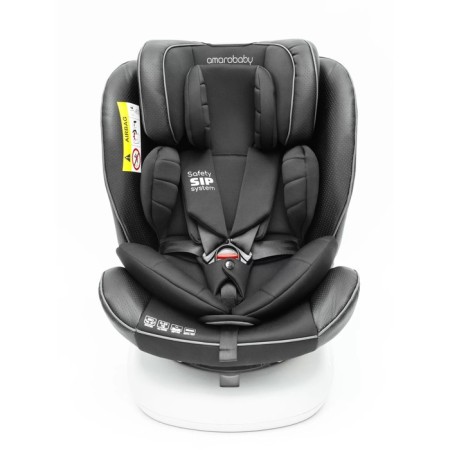 AMAROBABY Champion, ISOFIX fastening, class D, group 0+/1/2/3 (0-36 kg), black color Black-5