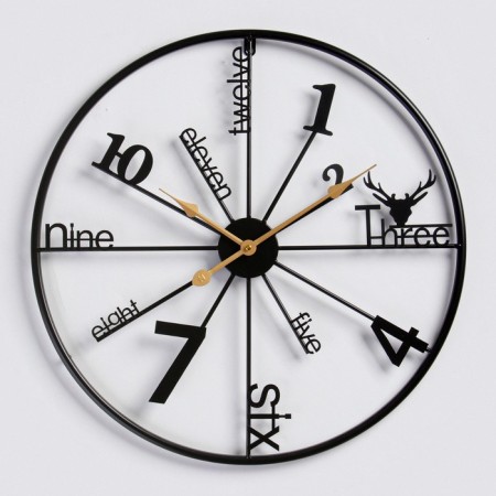 Wall watches, series: loft, "rading", smooth move, D-60 cm-1