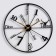 Wall watches, series: loft, "rading", smooth move, D-60 cm