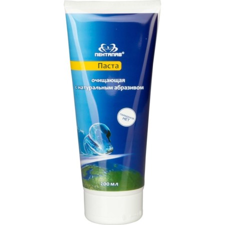 Paste cleansing for the skin of the hands and face with a pentap with a natural abrasive, 200 ml