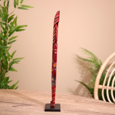 Souvenir "Woman" wood 7x5x52 cm-3