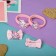 Hair set "Cute" (2 clamps 3.5 cm, 2 elastic bands) color horse
