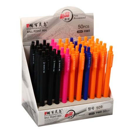 Automatic ballpoint handle 0.7 mm Blue, Soft-Touch Coating (Soft Tach), Mix case-3
