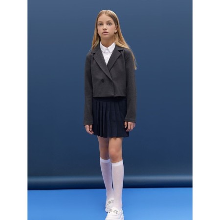 Shorted jacket for a girl Amarobaby Study Short, height 152 cm, color gray color-10