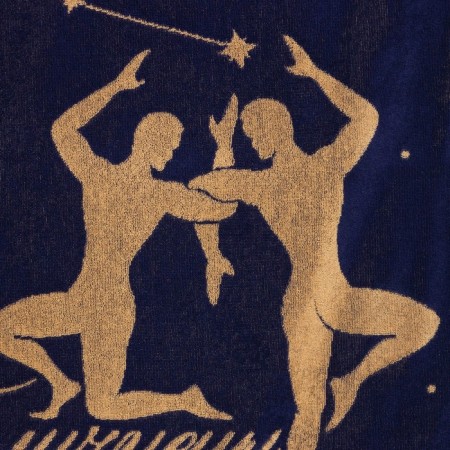 Tenle Ethel towel "Zodiac Signs: Gemini" Violet, 67x130 cm, 100% cotton, 420g/m2-2