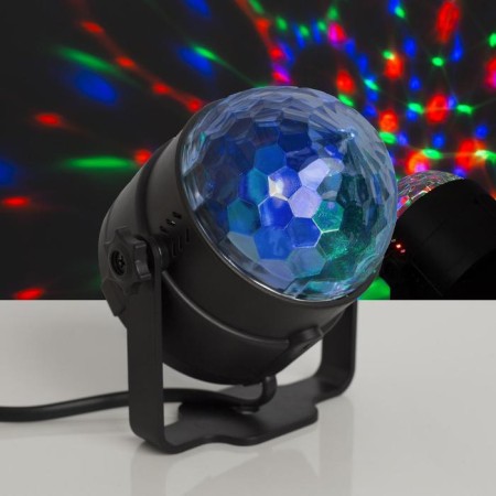 Light device "Crystal ball" 7.5 cm, remote control, glow RGB, 220 V