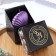 Figure candle "shell", 4x9x6.5 cm, purple, in the box