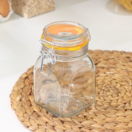 Bank for bulk products OPTIMA, 760 ml, with a booger lock-2