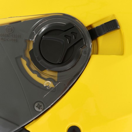 The helmet open with two visors, size M (57-58), model-BLD-708E, yellow glossy-10
