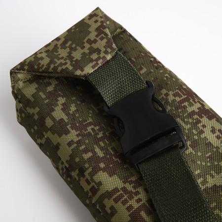 Lightning waist bag, outer pocket, green color/camouflage-3