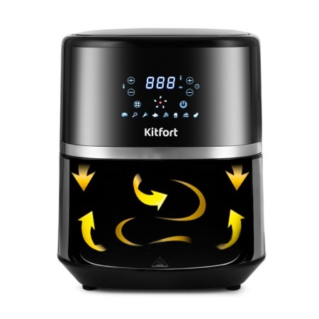 Airgril KitFort KT-2221, 1500 W, 80-200 ° C, 3.3 l, black-gray-3