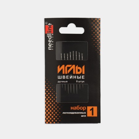 Sewing needles, authentic No. 1, 8 pcs, from 200934-2