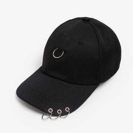 Women's cap Minaku with rings Black color, rr 56-58-9