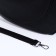 Load bag with zipper, external pocket, long belt, black color