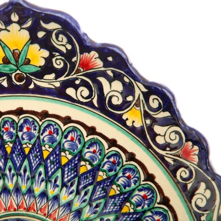 Largan boat Rishtan ceramics, 31cm-3