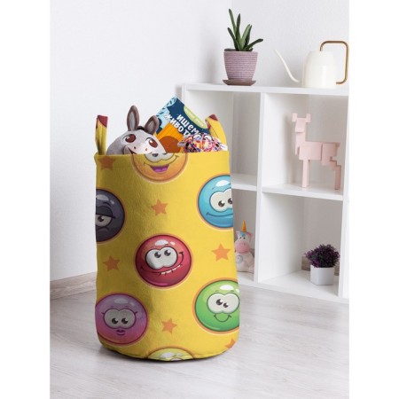 Basket for toys "Emotional balls, size 35x50 cm