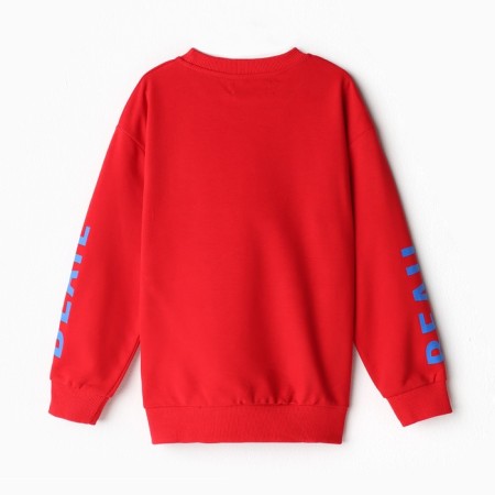 Sweatshirt for a boy, red color, height 158-164 cm-4