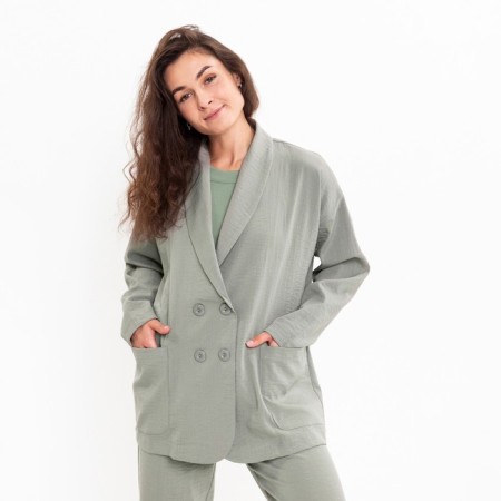Women's everyday set (jacket and trousers), khaki, size 46-2