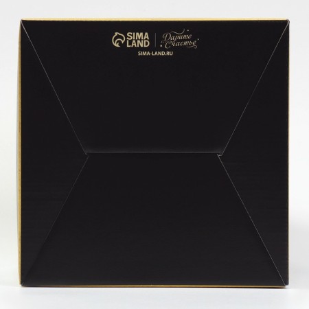 Confectionery box with a window, a chest, "New Year's chic" 20 x 20 x 20 cm, New Year-7