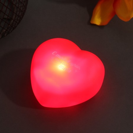 Nightlight "Heart" (with you is better) LED 2xLr44 7x7x3.5cm-1