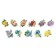 Stick Paper "Garden flowers" d = 3 cm 100 pcs in a roll 3.5x3.5 cm