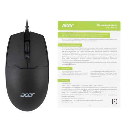 Acer OMW126 Black Optical Mouse (1000DPI) USB (2but)-6