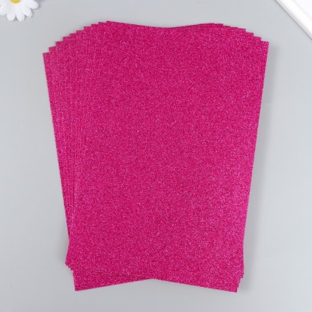 Foamiran glitter Magic 4 Hobby 2 mm cent. raspberry, 20x30 cm-2