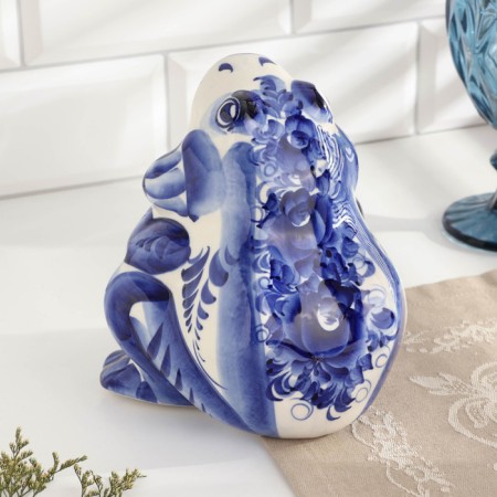 Napkin "frog", gzhel-2