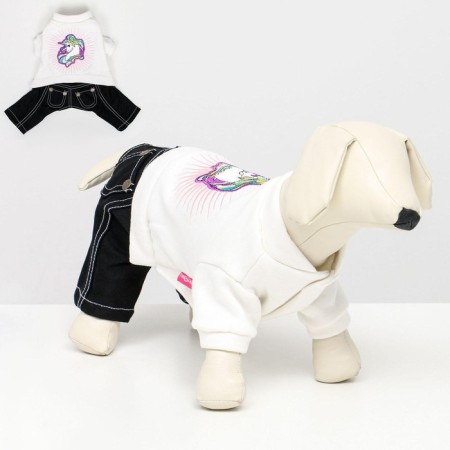 Kombinson "Unicorn", size 12 (DS 28 cm, OG 38 cm, Osh 27 cm), white-blue