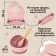 Set for feeding: bib, plate on a suction cup, spoon, m & b, dusty rose