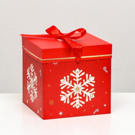 Self -assembly box "Snowflake" 15 x 15 x 15 cm
