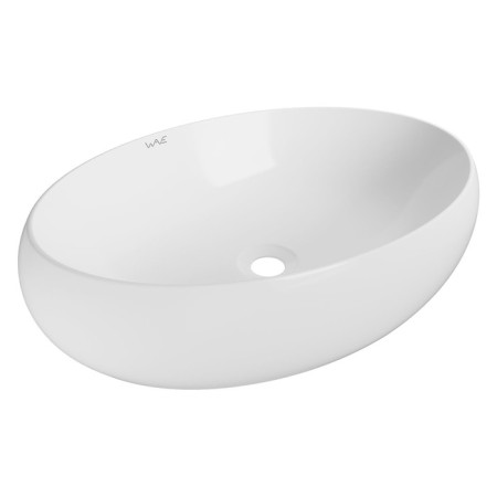 Haller shell Wave Comfort, oval, white color, 60x40x15 cm