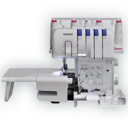 Overlock Brother 3034 DWTV, 8 operations, 4 threads, 1300 tbsp/min, edge -blade seam, white-1