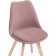 Wooden stool Bonuss array of beech/velor, natural/Light Purple 50x56x84 cm