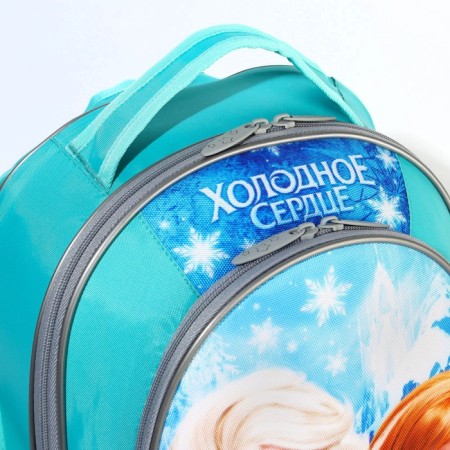 School backpack with an ergonomic back, 37x26x15 cm, cold heart-2