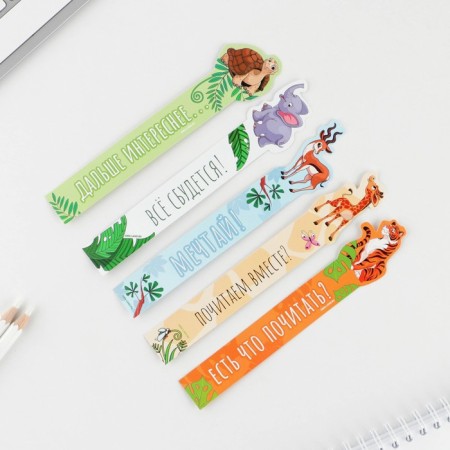 A set of curly bookmarks "Beasts", 5 pcs-2